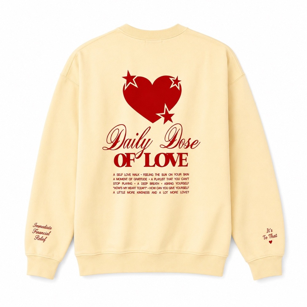 The Mayfair Group Avery Woods Daily Dose of Love Sweatshirt Womens Size M/L